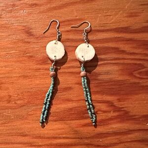 Elegant Beaded Dangle Earrings